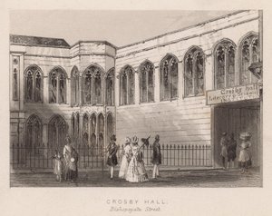 Crosby Hall, Bishopsgate Street, Londyn autorstwa English School