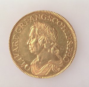 Crown of Oliver Cromwell (1599-1658), London Mint, 1658 (awers) (złoto) (dla rewersu patrz 168064)