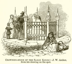 Kamień Koronny Królów Saskich autorstwa English School
