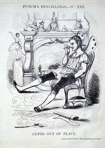 Amorek nie na miejscu (grawerunek) autorstwa English School
