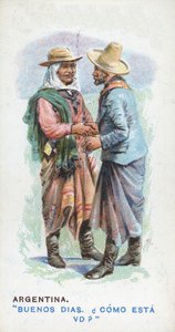 Zwyczajowe Pozdrowienie w Argentynie, 1907 autorstwa English School