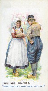 Zwyczajowe Pozdrowienie w Holandii, 1907 autorstwa English School