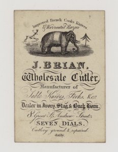 Cutler, J Brian, karta handlowa autorstwa English School