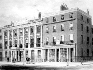 DAlemaine & Co. na placu Soho, 1854 autorstwa English School