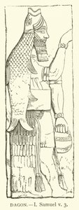 Dagon, I, Samuel, v, 3 (rycina) autorstwa English School