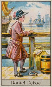 Daniel Defoe (chromolitho) autorstwa English School