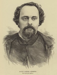 Dante Gabriel Rossetti (rycina) autorstwa English School