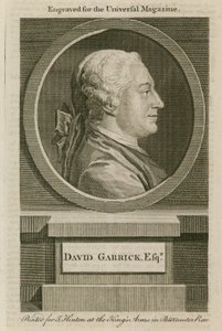 David Garrick, grawerowany dla Universal Magazine autorstwa English School