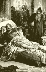 Śmierć Fryderyka II w Palermo autorstwa English School