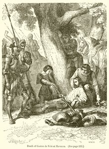 Śmierć Gastona de Foix w Rawennie autorstwa English School