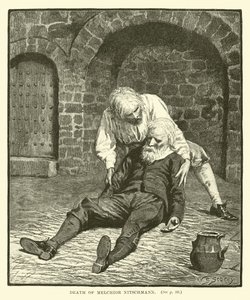 Śmierć Melchiora Nitschmanna autorstwa English School