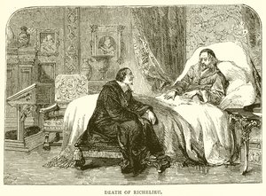 Śmierć Richelieu autorstwa English School