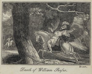 Śmierć Williama Rufusa (grafika) autorstwa English School