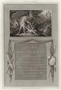 Śmierć Wm Rufusa autorstwa English School