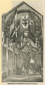 Dekoracja Burlington Arcade autorstwa English School