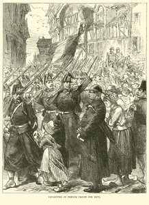 Wyjazd wojsk francuskich do Metz, sierpień 1870 autorstwa English School