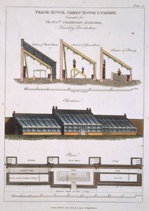 Projekt dla Peach House, Green House i Pinery, 1806 autorstwa English School