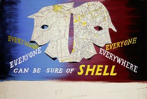 Design for Shell (gwasz i kolaż na pokładzie) autorstwa English School
