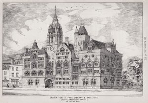 Projekt dla Wolnej Biblioteki i Instytutu, Medalion Soane autorstwa English School