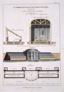 Projekt zielonego domu i dwóch brzoskwiniowych domów, 1806 autorstwa English School