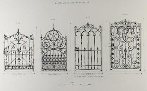 Wzory balustrad żeliwnych z 