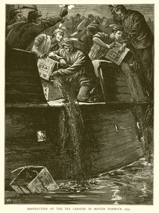 Zniszczenie Tea Cargoes w Boston Harbour, 1773
