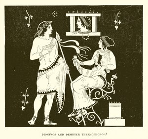 Dionizos i Demeter Thesmophoros autorstwa English School