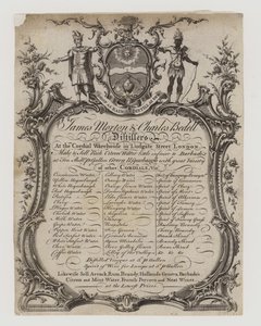 Gorzelnicy, James Morton i Charles Bedell, karta handlowa autorstwa English School