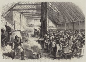 Distress we wschodnim Londynie, The Spitalfields Soup Kitchen (grawerunek) autorstwa English School