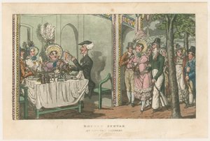 Doctor Syntax w Vauxhall Gardens autorstwa English School