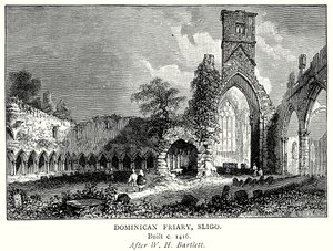 Klasztor dominikanów, Sligo (rycina) autorstwa English School