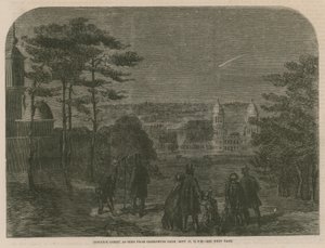 Donatis Comet widziany z Greenwich Park, 17 września 1858, o 19:30 autorstwa English School