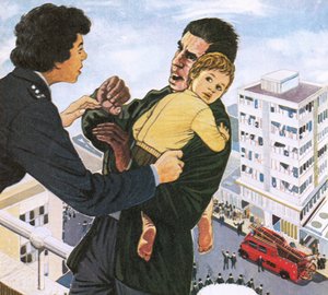 Nie zbliżaj się, bo skoczę. autorstwa English School