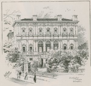 Dorchester House, Park Lane, Londyn, rezydencja Shahzady Nasrullah Khan autorstwa English School