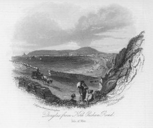 Douglas, z Kirk Onchan Road, Isle of Man (grawerowanie) autorstwa English School