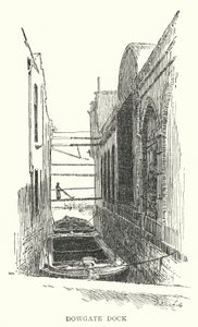 Dok Dowgate (grawerowany) autorstwa English School