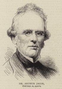 Dr Arthur Jacob (grawerunek) autorstwa English School