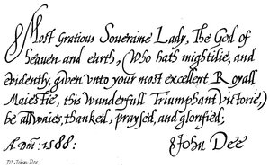 dr John Dee autorstwa English School