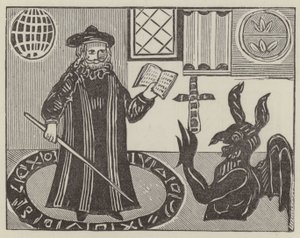 Dr John Faustus (grafika) autorstwa English School