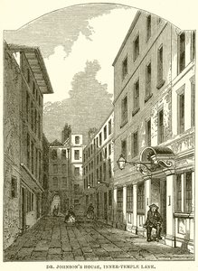 Dom Dr. Johnsons, Inner-Temple Lane autorstwa English School
