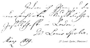 Dr Louis Spohr (muzyk) autorstwa English School