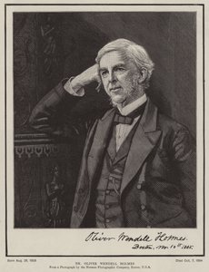 Dr Oliver Wendell Holmes (Grawerowanie) autorstwa English School