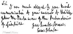 dr Samuel Johnson autorstwa English School