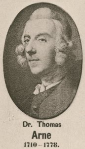Dr Thomas Arne (Grawerowanie) autorstwa English School