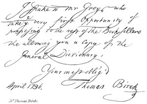 dr Thomas Birch autorstwa English School