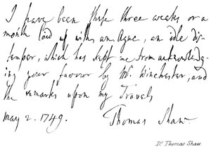 dr Thomas Shaw autorstwa English School