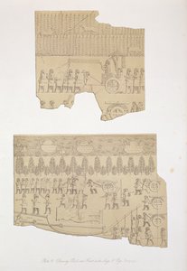 Drawing Bull and Forest with Stags and Pigs, Kouyunjik, tablica 12 z Niniwy i jej szczątków autorstwa Austena Henry
