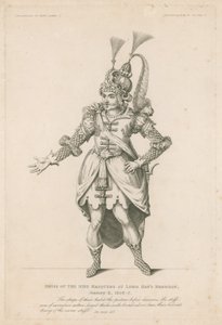 Suknia Dziewięciu Masquerów na ślubie Lorda Haysa, 6 stycznia 1606-7 autorstwa English School