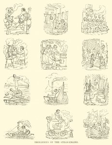 Wagony lokomotywy parowej (drzewo) autorstwa English School
