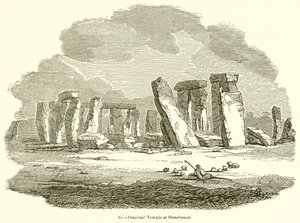 Świątynia Druidyczna w Stonehenge autorstwa English School